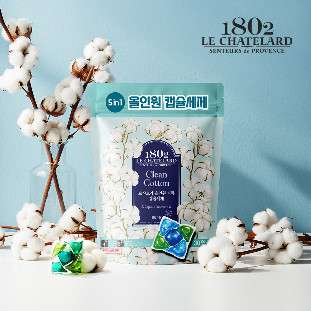 르샤트라 캡슐세제 2종 제품 촬영, 상세페이지 제작