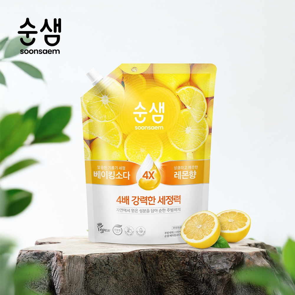 순샘 베이킹소다x레몬향 주방세제 상세페이지 제작